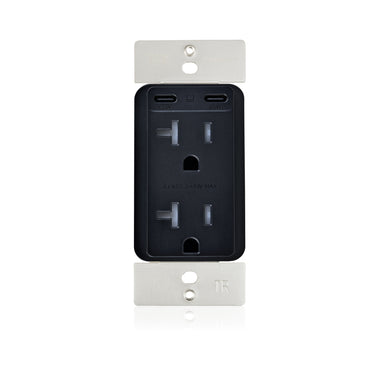 20 amp Tamper Resistant Outlet - (2) 65W USB-C & (2) AC